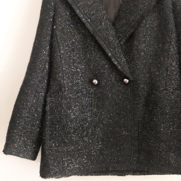 Kate Spade NY Tinsel Tweed Wool Blend Blazer - Picture 4 of 8